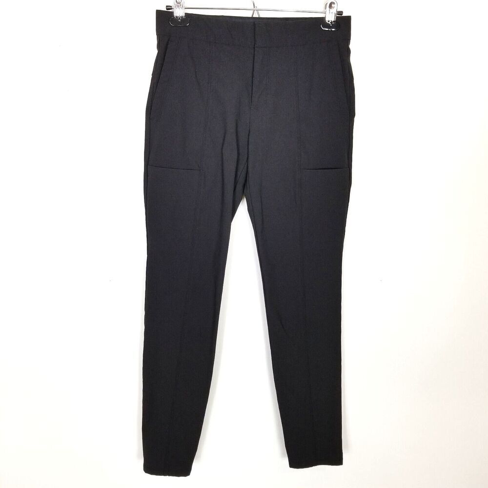 Athleta Women Wander Stash Skinny Pants Sz 2 Black Ankle Nylon Stretch City